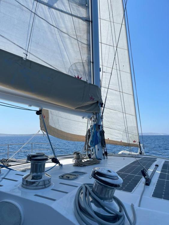 Sailing yacht Squalt Marine CK 64, 2019 model, with sails unfurled on open sea.